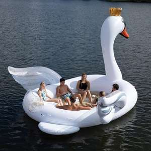 NOUVEAU Grand canard gonflable pour fête, île de plaisir, flotteur de détente, 6 personnes - Product Image 5