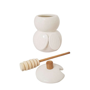 <span class=keywords><strong>Pot</strong></span> à <span class=keywords><strong>miel</strong></span> blanc en céramique, <span class=keywords><strong>Mini</strong></span> <span class=keywords><strong>Pot</strong></span> mignon de ml - Product Image 2