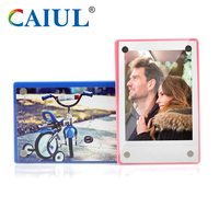 Cadre photo moderne en acrylique transparent pour Instax Mini 11 Film Aimant pour réfrigérateur Support pour photos Décoration de la maison Support en plastique et métal