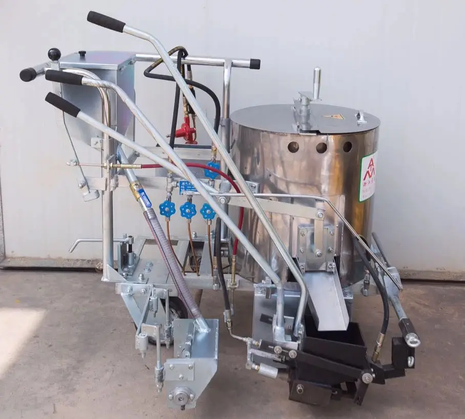 China Fabrikant Automatische Hand Push Road Schilderen Thermoplastische Wegmarkering Machine
