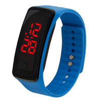 Vente en gros bon marché Sports Led affichage numérique écran tactile montre ceinture silicone bracelets LED montre tactile enfants montre