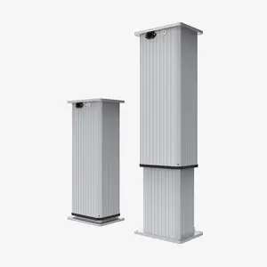 High quality metallic zinc alloy height adjust electric 12v industrial lifting column