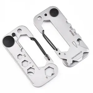 Multi Tool Keychain Promotional Gift Bottle Opener Pocket Tactical Multi Tool Card Emergency Survival Kit Cool Gadget EDC Keychain