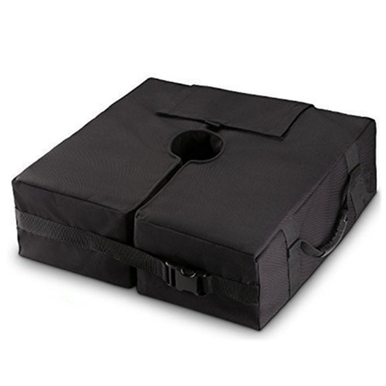 Сверхмощный портативный квадратный зонт из искусственной кожи 900D 18 дюймов, базовые весы, мешок с песком с прочной ручкой и регулируемой пряжкой