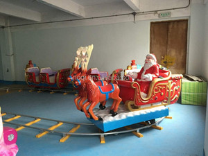 Pas cher Intérieure et Extérieure Manèges Mini Électrique Piste Train Santa Claus <span class=keywords><strong>Trains</strong></span> Pour Le Jour De Noël - Product Image 6