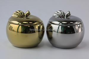 Forma di mela di ceramica vaso della caramella - Product Image 3