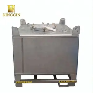 Stainless Steel 316/316L square type kerosene storage and transportation intermediate bulk container IBC tote tank