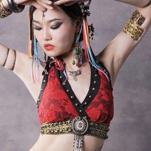 Bestdance-nuevo estilo de danza del vientre, traje profesional, Tribe, conjuntos de ropa - Product Image 3