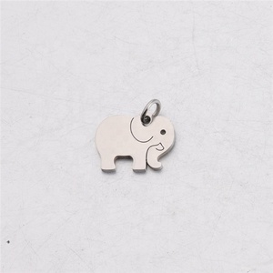 Custom made ชุบทองสแตนเลสสัตว์เล็กๆช้าง charms จี้สำหรับเครื่องประดับทำ - Product Image 3