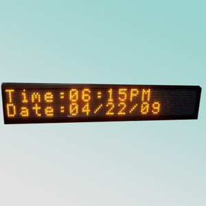 CE vàng <span class=keywords><strong>LED</strong></span> Đèn 16x128pixel p7.62 hai dòng đa ngôn ngữ quảng cáo di chuyển tin nhắn <span class=keywords><strong>LED</strong></span> cửa hàng dấu hiệu <span class=keywords><strong>Board</strong></span> - Product Image 1