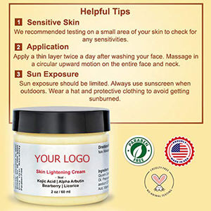 Crema hidratante para blanquear la piel con Arbutina de Ácido Kójico de etiqueta privada ETRUN <span class=keywords><strong>ALISA</strong></span> - Product Image 3