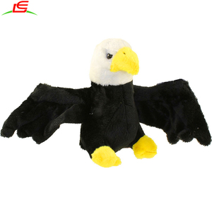 Peluche d'aigle <span class=keywords><strong>chauve</strong></span> américain vif, jouets d'animaux en peluche, peluche d'aigle en fourrure, jouet mural - Product Image 3