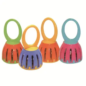 Orff handbells musical instruments hot sale percussion plastic hand bells support oem customized