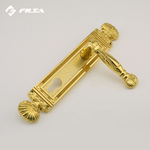 Herrajes para Puertas con Corona Dorada, Accesorios para Puertas de Uso General, Diseño de Lujo Dorado, Manija para Puerta - Product Image 4