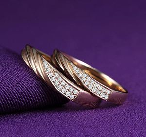 <span class=keywords><strong>18K</strong></span> 사우디 골드 fashional 보석 moissanite 다이아몬드 반지 약혼 - Product Image 3