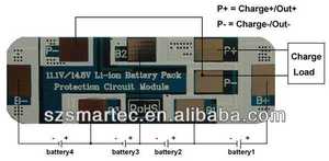<span class=keywords><strong>3S</strong></span> 4S 5a 7a <span class=keywords><strong>BMS</strong></span>/ <span class=keywords><strong>PCM</strong></span> 4S Cho 14.8V Pin <span class=keywords><strong>PCM</strong></span>-Li4S8-016 - Product Image 3