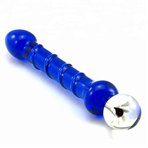 Bleu Verre <span class=keywords><strong>Anal</strong></span> Plug <span class=keywords><strong>Cristal</strong></span> <span class=keywords><strong>Anal</strong></span> Jouets Butt Plug Anus Masturbation Sex-Shop - Product Image 1