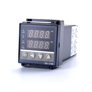 RKC PID temperature controller Thermostat REX-C100 universal input K 1m Thermocouple