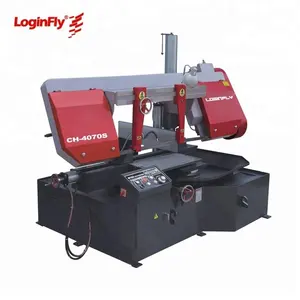 0 to 45 Degree semi Automatic Metal Cutting Rotate Band Saw Machine