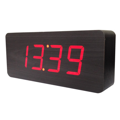 Zogift nuevos productos 2018 producto innovador LED de alarma de madera <span class=keywords><strong>reloj</strong></span> digital con temperatura y fecha - Product Image 5