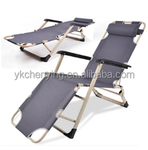 <span class=keywords><strong>Chaise</strong></span> <span class=keywords><strong>longue</strong></span> pliable à double usage, lit de camping inclinable réglable pour s'asseoir et s'allonger, fauteuil inclinable portable pour les loisirs en plein air - Product Image 1