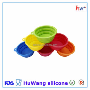Portátil FDA bpa libre de silicona plegable pet bowl - Product Image 5