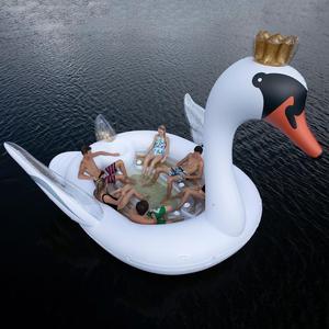 NOUVEAU Grand canard gonflable pour fête, île de plaisir, flotteur de détente, 6 personnes - Product Image 3