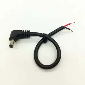 12 v DC cavo ad angolo retto DC jack 5.5mm x 2.1mm DC Spina maschio 2.1mm cavo di alimentazione