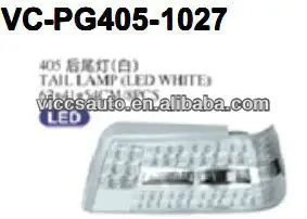 Lampu belakang (LED putih) untuk Peugeot 405 VICCSAUTO