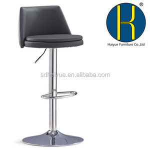 Adjustable Height Swivel Barstools with Ergonomic Backrest, Synthetic Leather, Larger Metal Base, Modern <strong>Tall</strong> Bar <strong>Chairs</strong> - Product Image 3