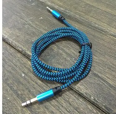 Top quality TPE material 3.5mm stereo jack car audio aux cable