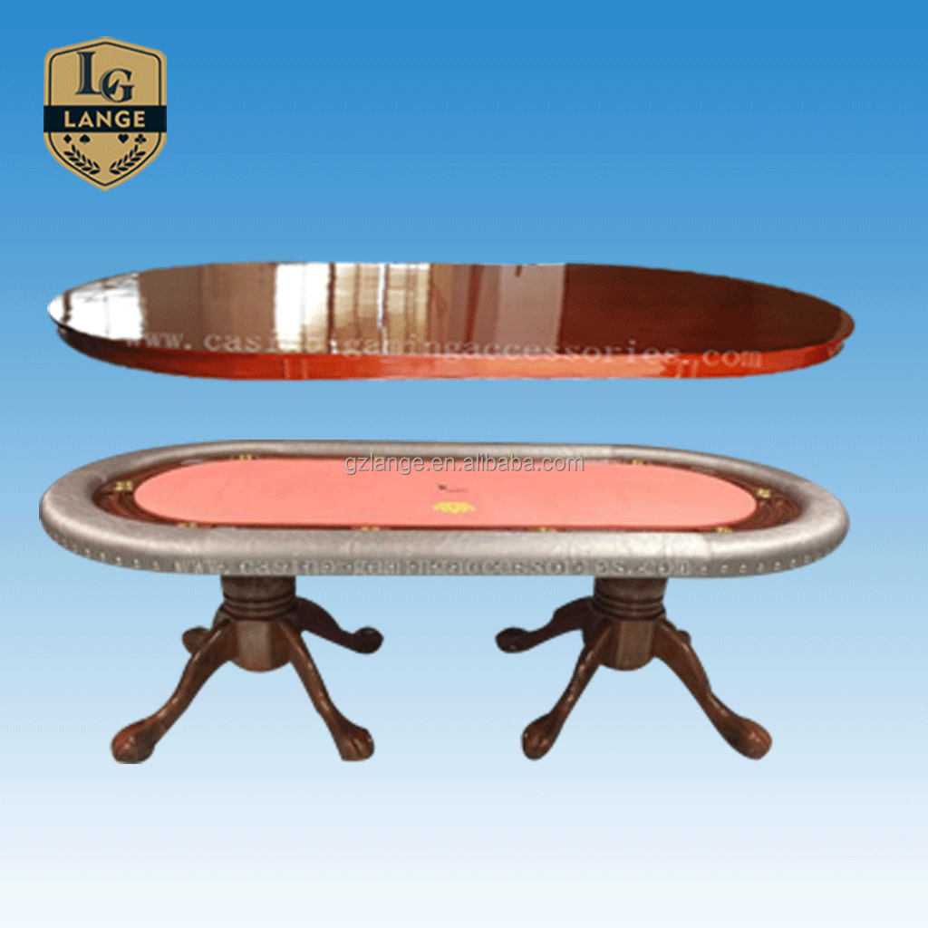 Деревянный чехол для покерного стола Техасского холдема с ножкой в виде тигра