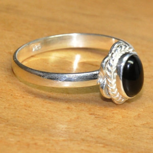 Solid .925 Sterling Silver Oval Shape <b>Black</b> Onyx Gemstone Handmade <b>Ring</b> Fashion Jewelry Fashion <b>Ring</b> Classic <b>Ring</b> for <b>Men</b>, Women - Product Image 2