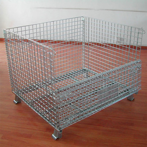 Cage de stockage de billes de <span class=keywords><strong>ferraille</strong></span> métallique industrielle, chariot à cage métallique - Product Image 4