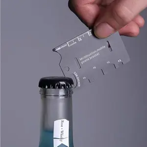 3 ב 1 EDC מיני כרטיס סכין רב תכליתי מתקפל טלפון סוגר בקבוק פותחן כלי ערכות