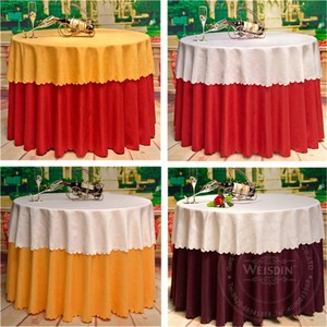 tela de raso de alta calidad de <span class=keywords><strong>la</strong></span> <span class=keywords><strong>ronda</strong></span> mantel de papel para el <span class=keywords><strong>restaurante</strong></span> - Product Image 5
