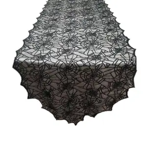 Halloween Decorations Table Runners Black Spider Web Party Table Cloth Black Table Runner