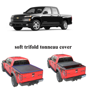 Cubierta <span class=keywords><strong>de</strong></span> <span class=keywords><strong>Carga</strong></span> para Camioneta, Plegable en Tres Partes, Suave, Compatible con <span class=keywords><strong>Ford</strong></span> F150 F-150 2009-2014 con Caja <span class=keywords><strong>de</strong></span> 5.5 pies - Product Image 3