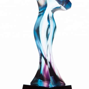 Trophée de <span class=keywords><strong>rêve</strong></span> en cristal de glaçure colorée au design unique - Product Image 4