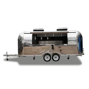 Grosir beras catering trailer-Ukung Vintage Airstream Jalan Makanan Trailer-Beras Dikonversi Catering Trailer Ponsel Makanan atau Minuman Truk