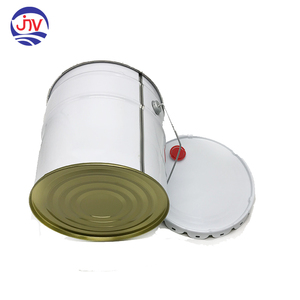 Atacado personalizável logotipo 5 galão recipiente de <span class=keywords><strong>metal</strong></span> <span class=keywords><strong>20l</strong></span> lata pail com tampa e alça