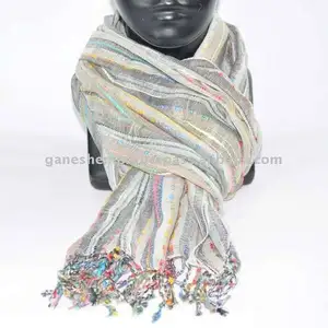 Hermosa, colorida elegante y estilista bufanda de algodón estampada ligera de verano HHSSC 617 a NP - Product Image 3