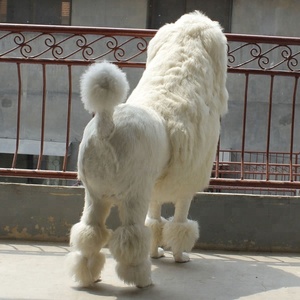 <span class=keywords><strong>Vie</strong></span> Taille Blanc Caniche Animaux Mannequin Chien Mannequin Pour L'affichage de La Fenêtre Partie Décoration Et Cadeaux - Product Image 5
