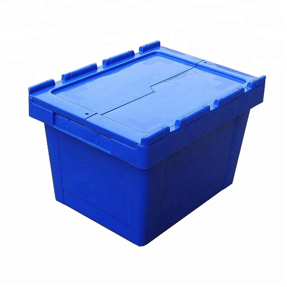 可堆叠塑料盒包装盒带盖 - buy moving bin,packaging box,plastic bo
