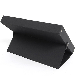 Nhà máy chuyên nghiệp bán buôn 12 khe cắm kính khay tùy chỉnh màu đen da Kính mát khay hiển thị với Logo thiết kế - Product Image 5