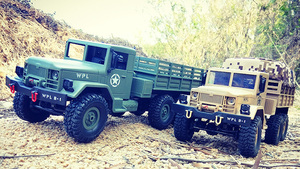Camión Militar <span class=keywords><strong>Rc</strong></span> a Escala 1/16 de 2.4G, <span class=keywords><strong>6x6</strong></span> RTR, Modelo U.S M35, con Luces LED, Construcción Metálica, Control por Aplicación - Product Image 3