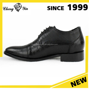 Marque italienne autruche en cuir Crocodile hommes cachés hauteur croissante bout pointu ascenseur <span class=keywords><strong>robe</strong></span> chaussures hommes - Product Image 3