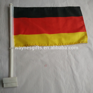 Bandiera Nazionale Tedesca per Auto in Poliestere 12x18 Pollici con Asta in Plastica - Product Image 2