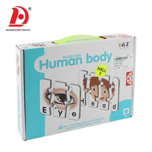 HUADA divertente apprendimento gioco educativo Set di parti del corpo umano Design per bambini Puzzle giocattoli - Product Image 6