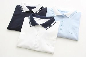 Abbigliamento Estivo per Studentesse, T-shirt con Colletto in Stile Coreano, Design a Blocchi di Colore, Camisa De <span class=keywords><strong>Polo</strong></span>, Top Corto Personalizzato - Product Image 5